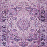 Ultra Soft Area Rug, Non Slip, Stain Resistant, Washable Area Rugs for Living Room, Bedroom, Rustic Distressed Mauve Aesthetic(Purple)