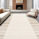Ultra Soft Area Rug, Non Slip, Stain Resistant, Washable Area Rugs for Living Room, Bedroom, Stripe Area(Beige)