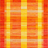Ultra Soft Area Rug, Non Slip, Stain Resistant, Washable Area Rugs for Living Room, Bedroom, Eclectic Colorful Sunbeam Design(Orange)