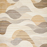 Eclectic Multi Color Scallop Motif(Beige)
