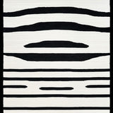Ultra Soft Area Rug, Non Slip, Stain Resistant, Washable Area Rugs for Living Room, Bedroom, Vibrant Abstract Animal Print Inspiration(Black)