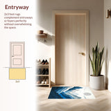 Elegant Earthy Mountain Motif(Blue)