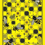 Ultra Soft Area Rug, Non Slip, Stain Resistant, Washable Area Rugs for Living Room, Bedroom, Elegant Floral Hexagonal Arrangement(Yellow)
