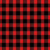Cozy Black White Check(Red)