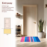 Dynamic Multicolored Graphic Motif(Blue)