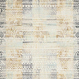 Ultra Soft Area Rug, Non Slip, Stain Resistant, Washable Area Rugs for Living Room, Bedroom, Chic Neutral Toned Trellis(Gold)