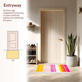 Delightful Textured Rainbow Style(Pink)