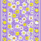 Ultra Soft Area Rug, Non Slip, Stain Resistant, Washable Area Rugs for Living Room, Bedroom, Joyful Pastel Flower Medley(Purple)