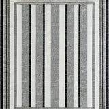 Ultra Soft Area Rug, Non Slip, Stain Resistant, Washable Area Rugs for Living Room, Bedroom, Reversible Laundry Room Mat Black White Striped Braided Patio Porch Rug(Black)