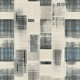 Ultra Soft Area Rug, Non Slip, Stain Resistant, Washable Area Rugs for Living Room, Bedroom, Modern Pinstripe Echo Rug With Bold Alternating Linework Abstract Pattern(Gray)