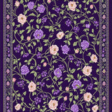 Ultra Soft Area Rug, Non Slip, Stain Resistant, Washable Area Rugs for Living Room, Bedroom, Dynamic Colorful Geometric Play(Purple)