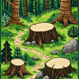 Ultra Soft Area Rug, Non Slip, Stain Resistant, Washable Area Rugs for Living Room, Bedroom, Eclectic Summer Camp Vibe(Green)