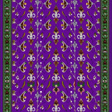Ultra Soft Area Rug, Non Slip, Stain Resistant, Washable Area Rugs for Living Room, Bedroom, Playful Mardi Gras Color Palette(Purple)