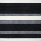 Ultra Soft Area Rug, Non Slip, Stain Resistant, Washable Area Rugs for Living Room, Bedroom, Sleek Abstract Monochrome Lines(Black)