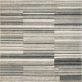 Ultra Soft Area Rug, Non Slip, Stain Resistant, Washable Area Rugs for Living Room, Bedroom, Contemporary Contrast Zone Runner Rug Featuring Graphic Black and White Lines(Black)