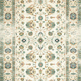 Ultra Soft Area Rug, Non Slip, Stain Resistant, Washable Area Rugs for Living Room, Bedroom, Boho Farmhouse Area Beige Sage Green Floral Print(Beige)