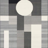 Elegant Asymmetrical Geometric Motif(Black)