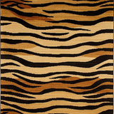 Ultra Soft Area Rug, Non Slip, Stain Resistant, Washable Area Rugs for Living Room, Bedroom, Chic Animal Patterned Aesthetic(Brown)