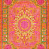 Ultra Soft Area Rug, Non Slip, Stain Resistant, Washable Area Rugs for Living Room, Bedroom, Charming Colorful Abstract Motif(Orange)