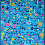Striking Colorful Symmetrical Design(Blue)