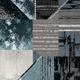 Ultra Soft Area Rug, Non Slip, Stain Resistant, Washable Area Rugs for Living Room, Bedroom, Abstract Gray Geometric Living Room Plush Rug(Blue)