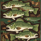 Rustic Earthy Bass Silhouette(Green)