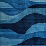 Ultra Soft Area Rug, Non Slip, Stain Resistant, Washable Area Rugs for Living Room, Bedroom, Modern Abstract Non-Slip Living Room Carpet(Blue)