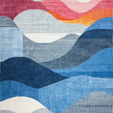 Contemporary Colorful Swirl Aesthetic(Blue)