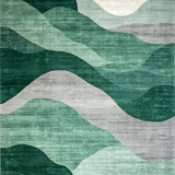 Dynamic Light Blue Linear Arrangement(Green)
