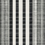 Sleek Striped Weave With Alternating Black And White Bands(Black)