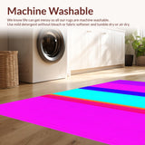 Ultra Soft Area Rug, Non Slip, Stain Resistant, Washable Area Rugs for Living Room, Bedroom, Dynamic Contemporary Fluffy Finish(Purple)