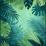 Modern Abstract Leafy Fusion(Green)