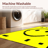 Ultra Soft Area Rug, Non Slip, Stain Resistant, Washable Area Rugs for Living Room, Bedroom, Striking Modern Youthful Expression(Yellow)