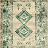 Beige Green Distressed Look Pet Kids Durable Texture(Beige)