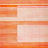 Ultra Soft Area Rug, Non Slip, Stain Resistant, Washable Area Rugs for Living Room, Bedroom, Vibrant Contemporary Abstract Style(Orange)