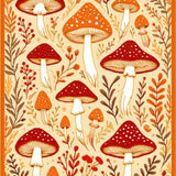 Funky Playful Nature Motif(Beige)