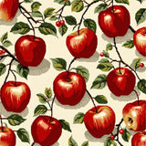 Sweet Apple Design Kitchen Non Slip Floor Mat Machine(Red)