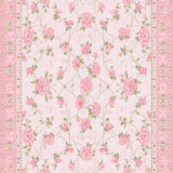 Ultra Soft Area Rug, Non Slip, Stain Resistant, Washable Area Rugs for Living Room, Bedroom, Enchanting Blooming Field Theme(Pink)