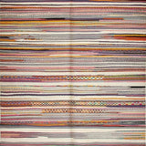 Bold Rustic Color Interplay Stripes(Red)