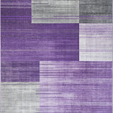 Ultra Soft Area Rug, Non Slip, Stain Resistant, Washable Area Rugs for Living Room, Bedroom, Stylish Geometric Color Fusion(Purple)