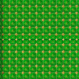 Vibrant Green Festive Patterned Mat(Green)
