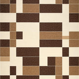 Ultra Soft Area Rug, Non Slip, Stain Resistant, Washable Area Rugs for Living Room, Bedroom, Elegant Creamy Tiled Arrangement(Beige)