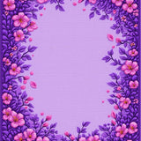 Ultra Soft Area Rug, Non Slip, Stain Resistant, Washable Area Rugs for Living Room, Bedroom, Feminine Round Petal Aesthetic(Purple)