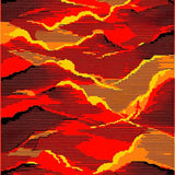 Dynamic Volcano Inspired Artwork(Red)