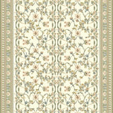 Ultra Soft Area Rug, Non Slip, Stain Resistant, Washable Area Rugs for Living Room, Bedroom, Sage Trellis Kitchen Beige Farmhouse Area(Ivory)