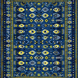 Luxurious Multicolored Tribal Composition(Blue)