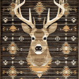 Ultra Soft Area Rug, Non Slip, Stain Resistant, Washable Area Rugs for Living Room, Bedroom, Cozy Natural Textured Aesthetic(Brown)
