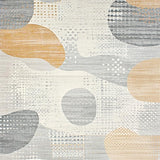 Stylish Beige and Grey Modern Spot with Asymmetric Shapes(Gray)