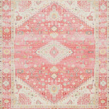 Ultra Soft Area Rug, Non Slip, Stain Resistant, Washable Area Rugs for Living Room, Bedroom, Contemporary Abstract Floral Arrangement(Pink)