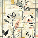 Ultra Soft Area Rug, Non Slip, Stain Resistant, Washable Area Rugs for Living Room, Bedroom, Contemporary Floral Area(Beige)